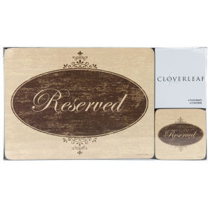 Cloverleaf Placemats Coasters Pack Reserved